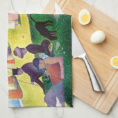 zondagmiddag op het eiland La Grande Jatte Theedoek (Quarter Fold)