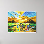 Zondagochtend door Ini Brown Canvas Afdruk (Voorkant)