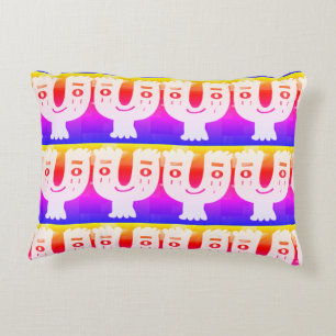 zondagochtend gelukkig gezicht accent kussen