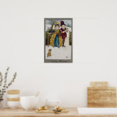 Zondagochtend, Victoriaans kaart Poster (Keuken)