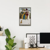 Zondagochtend, Victoriaans kaart Poster (Thuiskantoor)