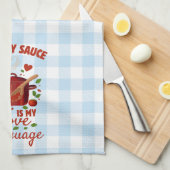 Zondagsaus keukenhanddoek (Quarter Fold)