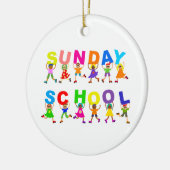 zondagsschool keramisch ornament (Links)