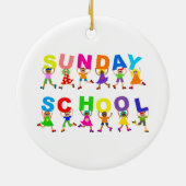 zondagsschool keramisch ornament (Achterkant)