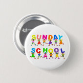 zondagsschool ronde button 5,7 cm (Voorkant /achterkant)
