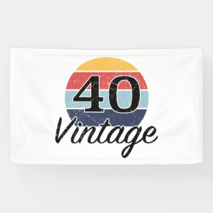  zondagszonsondergang 40e verjaardag spandoek