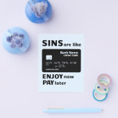 Zonden zijn als creditcards flyer (Enkel)