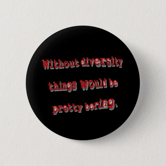 Zonder diversiteit Button (Voorkant)