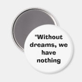 zonder dromen magneet (Voorkant / Achterkant)