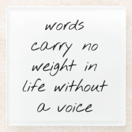 Zonder een Onderzetter van de Glasstem