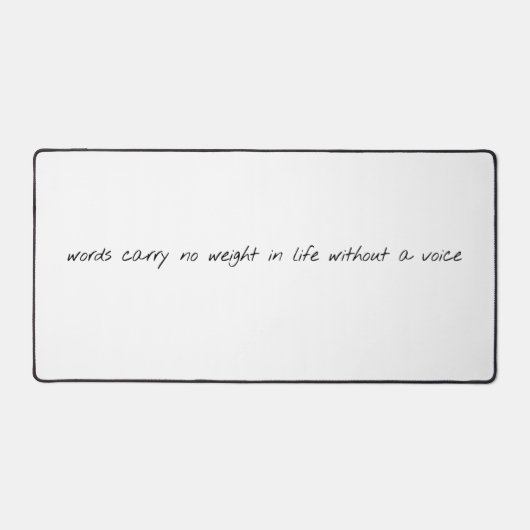 Zonder een spraakbureaumat bureaumat (Voorkant)