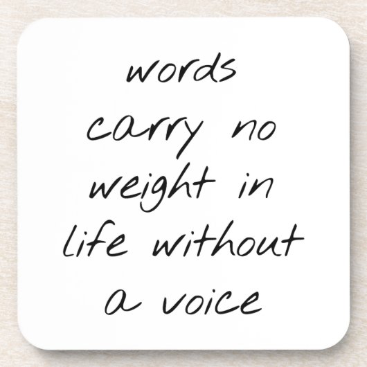 Zonder een Stem hard Onderzetter (Voorkant)