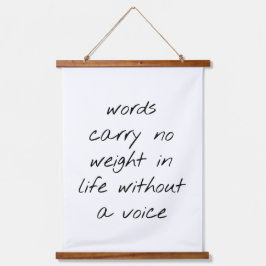 Zonder een StemHout - Opgezette Muur - Bosbouw Hangend Wandkleed