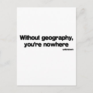 Zonder geografische aanduiding briefkaart