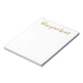 Zonder hart Gold-script Notitieblok (Gedraaid)
