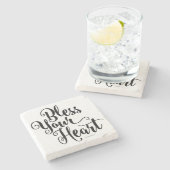 Zonder hart stenen onderzetter (Zijkant)