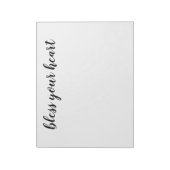 Zonder hart zwart script notitieblok (Gedraaid)