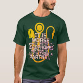 Zonder hoofdtelefoon T-shirt (Voorkant)