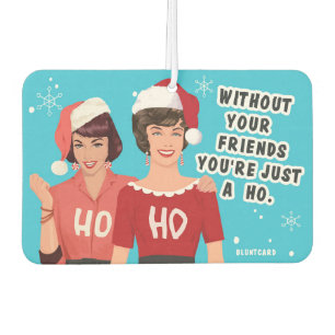 Zonder je vrienden - Grappige kerst Luchtverfrisser