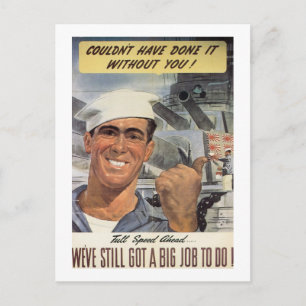 Zonder jou had je het niet kunnen doen. briefkaart