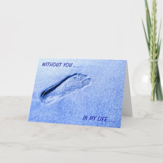 Zonder jou kaart (Voorkant)