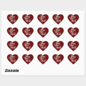 Zonder jouw hart hart sticker (Vel)