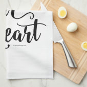 Zonder jouw hart theedoek (Quarter Fold)