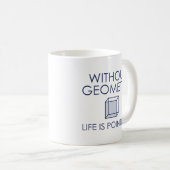 Zonder meetkunde is het leven zinloos koffiemok (Voorkant rechts)