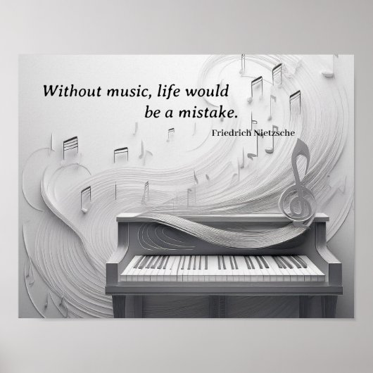 Zonder muziek poster (Voorkant)