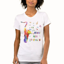 Zonder muziek zou het leven plat zijn | saxofoon