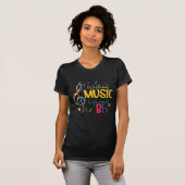Zonder muziek zou het leven van de muziek een plat t-shirt (Voorkant volledig)