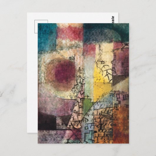 Zonder titel 2 door Paul Klee, Abstracte kunst Briefkaart (Voorkant / Achterkant)