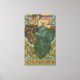 Zonder titel door Alphonse Mucha (1902) Canvas Afdruk