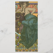 Zonder titel door Alphonse Mucha (1902) Menu (Achterkant)