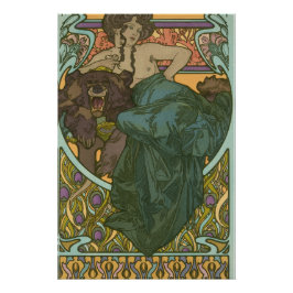Zonder titel door Alphonse Mucha (1902) Perfect Poster