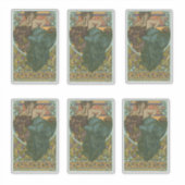 Zonder titel door Alphonse Mucha (1902) Sticker (Voorkant)