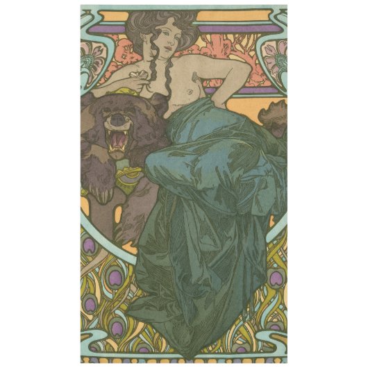 Zonder titel door Alphonse Mucha (1902) Tafelkleed (Voorkant)
