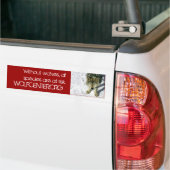 Zonder Wolven Bumpersticker (Op Truck)
