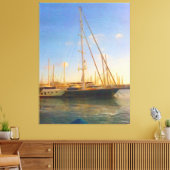 Zonder Zee op zonnige dag in de buurt van soa Canvas Afdruk (Insitu (Woonkamer))