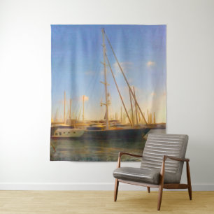 Zonder Zee op zonnige dag in de buurt van soa's Wandkleed