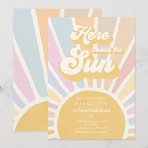 Zondshine Birthday Boho 1st reis rond de zon Kaart