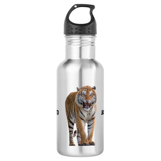 Zone_413 Tiger Bouteille d'eau 18 oz (Devant)