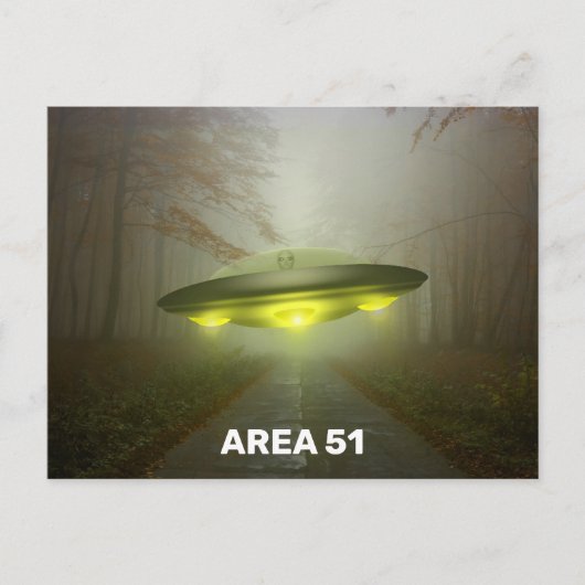 ZONE 51 ESPACESHIP UFO ART Cartes postales (Devant)