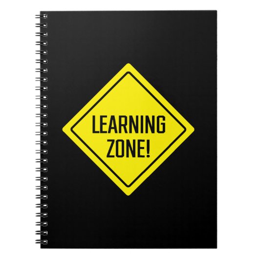 Zone d'apprentissage ! Plaque | Carnet Spiral (Devant)
