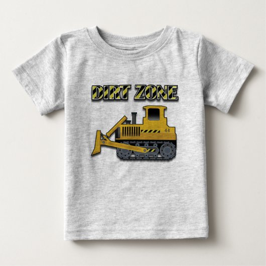 Zone de jupe (Bulldozer) - T-shirt pour bébé jer (Devant)