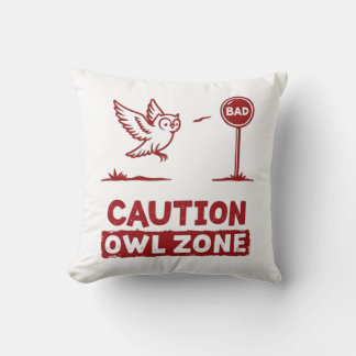 Zone de la chouette - Dessin de coussin de chouett