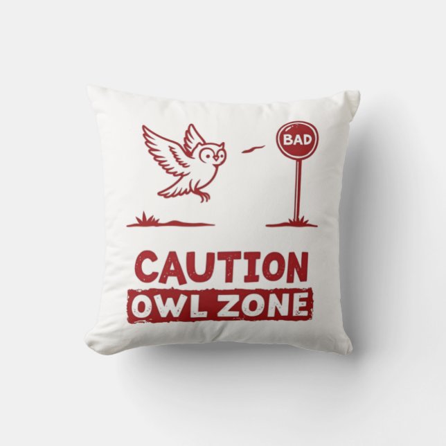 Zone de la chouette - Dessin de coussin de chouett (Recto)