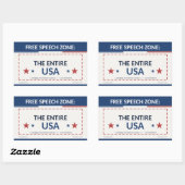 Zone de libre expression : États-Unis Autocollant (Feuille)