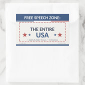 Zone de libre expression : États-Unis Autocollant (Sac)