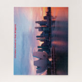 Zone de Marina et Skyline Singapour. Puzzle (Vertical)